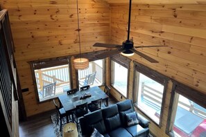 Dining area viewed from balcony