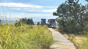 Your own private path and steps to the beach below