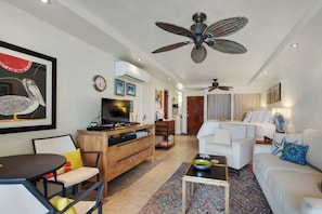 High End finishes everywhere in our condo. Crate/Barrel furniture