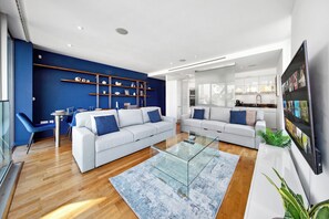 Extremely spacious open plan living, dining and kitchen area.