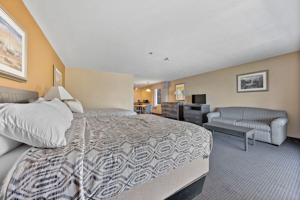 Suite with 2 Queen Beds & 1 Pull-Out Sleeper Sofa