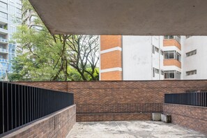 Blick vom Balkon