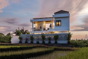Front of property - evening/night