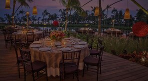 Espace banquet en plein air