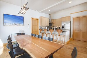 Live edge dining table for 8+