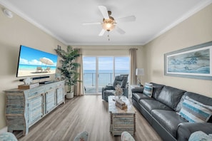 Living room with balcony access