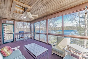 Screened in porch off of main floor living area