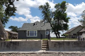 View of the cabin from the lake side