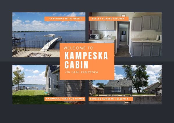 Lakefront cabin on Lake Kampeska