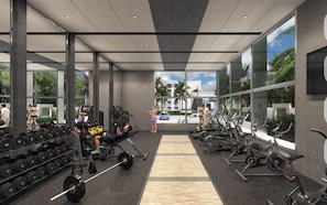 Fitnessbereich