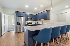 Spacious kitchen with seating is always a center point!