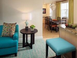 Corner Living Room and Dining
