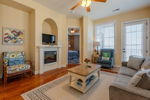 Living Room~ with Electric Fireplace