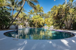 Cool off in the refreshing lagoon-style pool, where crystal-clear waters provide the perfect escape from the island heat.
