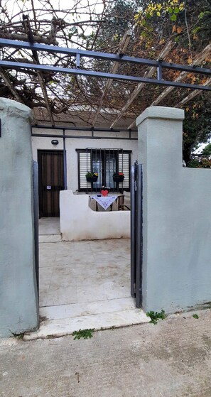 The entrance of the accommodation