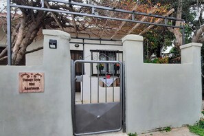 The entrance of the accommodation