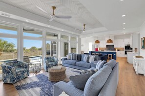 Open Living & Dining