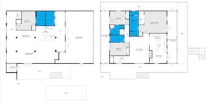 Floor plans:
*Downstairs Loft 1bd | 2bth on left
*Upstairs 3bd | 3bth on right