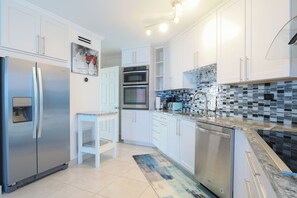 Full size kitchen with all you need on your holiday