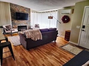 Front entrance and living area