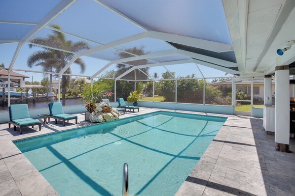 Cape Coral Vacation Rental | 3BR | 2BA | 1,850 Sq Ft | 1 Step Required