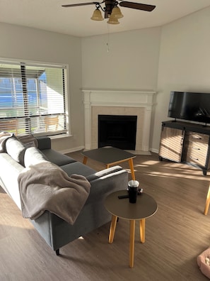 Lounge in the large quiet safe private living room after a day at the beach!