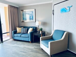 Chill out in the living area.