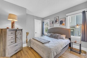 A sanctuary of calm, where dreams take flight.  Soft hues and gentle light create a space for peaceful repose. ✨ #CozyBedroom
