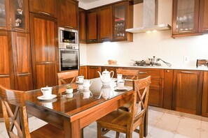 Kitchen and dining area
