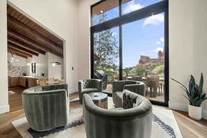 Incredible views from the designer living room