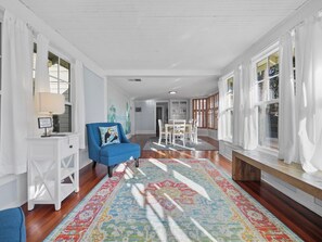 Window lined entryway