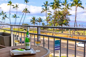 Private lanai with ocean views