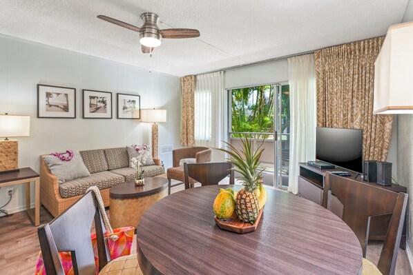 Relax in style – modern living area with AC