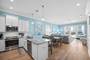 Clean and spacious open concept