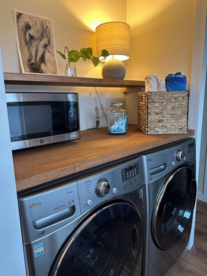Washer and dryer main floor.