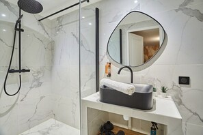 SDB LAVABO DOUCHE ET TOILETTE