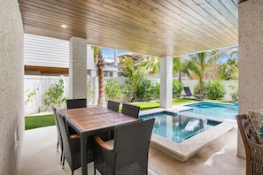 Poolside Dining Area