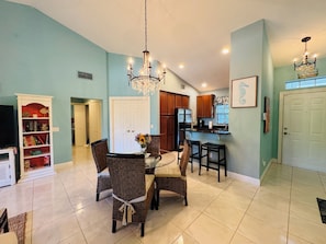 Entrance, Dining and Kitchen