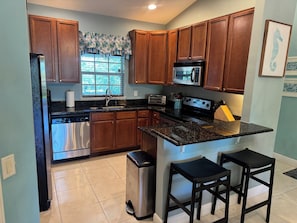 Kitchen and bar