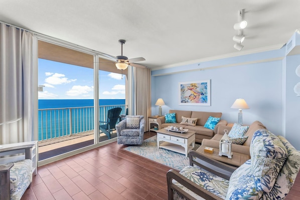 Living Area With Gulf View