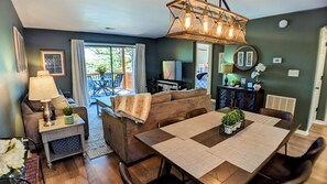 Dining and living area