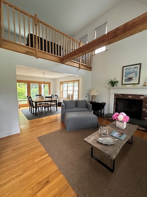 Open Living Room & Dining Room area