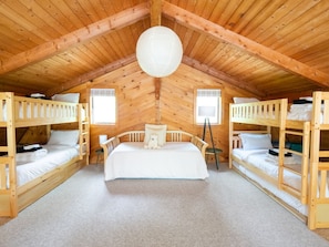 Kids room. Two bunks and an additional twin.