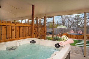 Private hot tub