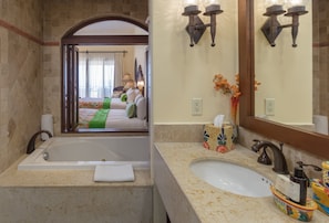 Bathroom with jetted tub