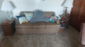 Fold out bed with comfortable foam mattress