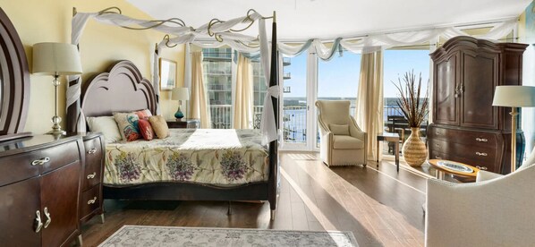 Master bedroom with California King