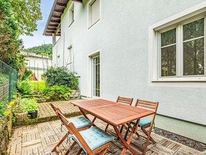 Chair, Shade, Outdoor Furniture, Garden, Porch, Yard, Outdoor Table, Eco Hotel, Kitchen & Dining Room Table, Houseplant