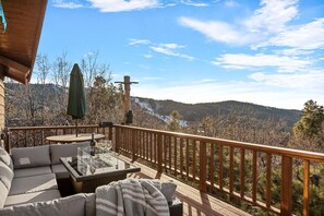 Enjoy the views from the spacious deck.
