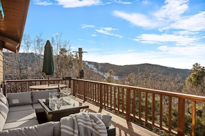 Enjoy the views from the spacious deck.